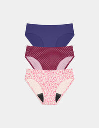 | Candy Heart/Pink Bows/Deep Blue