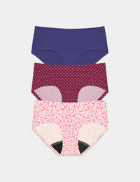 | Candy Heart/Pink Bows/Deep Blue