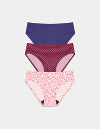 | Candy Heart/Pink Bows/Deep Blue